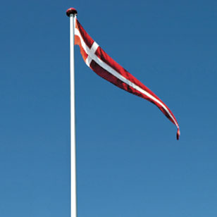 Dannebrogsstandere (400 x 50 cm (11-12 meter flags