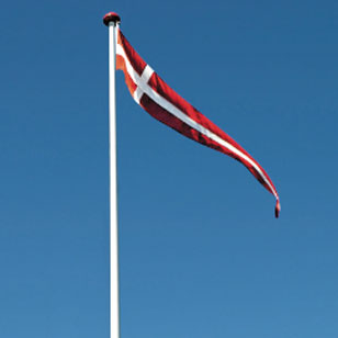 Dannebrogsstandere (600 x 50 cm (16-18 meter flags