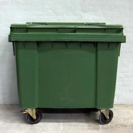 Affaldscontainer med hjul - 660 liter