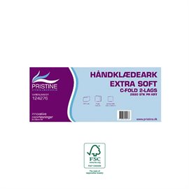 Håndklædeark C-fold, 2-lag, extra soft