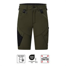  X-treme dame arbeidsshorts med 4-veis stretch